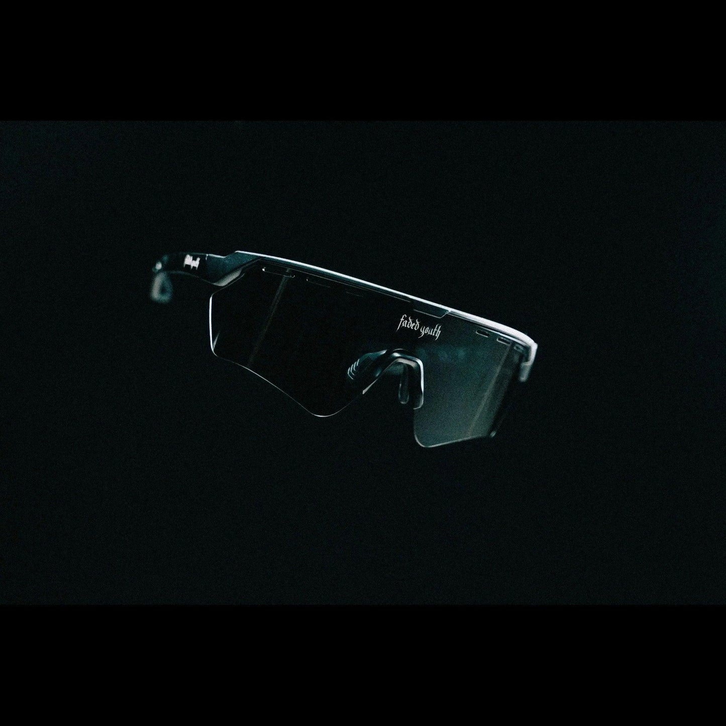Side of the TR90 frame of technical designer sunglasses